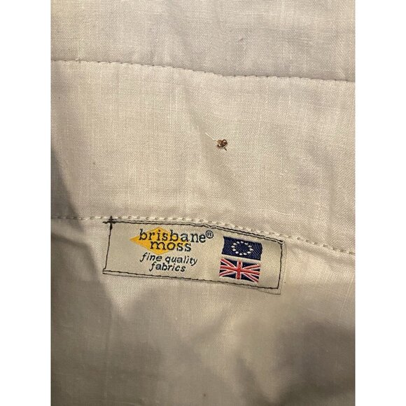 Orvis Tan Men's Size 38x30 Khaki Chino Pants Flat Front Brisbane Moss Fabrics - Picture 5 of 6